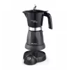 Ariete 1368 Moka Aroma, Electric Moka Pot, 4/6 cups, 480 W, Auto Shut Off, Maintains Temperature at 30 degrees, Black