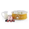 Ariete 617 Yogurella - Electric Yogurt Maker - 7 glass jars - 1,3kg of homemade yogurt - 20 Watt - White and Yellow