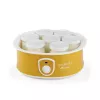 Ariete 617 Yogurella - Electric Yogurt Maker - 7 glass jars - 1,3kg of homemade yogurt - 20 Watt - White and Yellow
