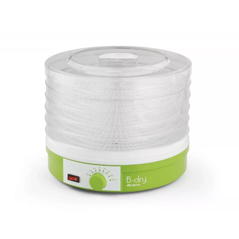 Ariete 616 B-Dry Dehydrator - Food Dehydrator - Fruit, Vegetables, Dehydrated Meat - Temperature 35 ° C / 70 ° C - 245 Watt - Green