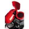 Ariete 1318 Moderna Espresso Machine with Integrated Coffee Grinder, For Coffee Beans and Ground Coffee, Milk Frothing Cappuccino Maker, 1 and 2 Cup Filter, 1080 W, 800 cc, Red