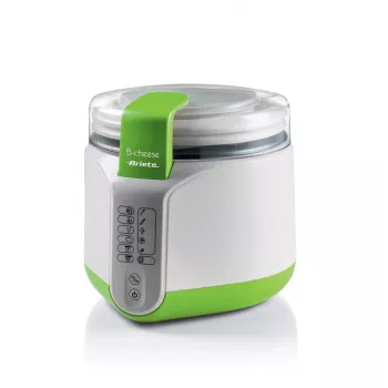 Ariete 615 B-Cheese Machine for Cheese and Yoghurt, 6 Pre-Set Programmes, Removable Non-Stick Basket, Suitable for Vegans and People with Food Intolerances, Extensive Recipe Book, 500 W, White/Green