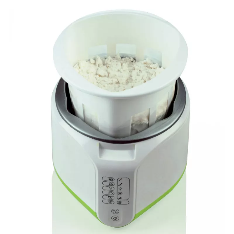 Ariete 615 B-Cheese Machine for Cheese and Yoghurt, 6 Pre-Set Programmes, Removable Non-Stick Basket, Suitable for Vegans and People with Food Intolerances, Extensive Recipe Book, 500 W, White/Green