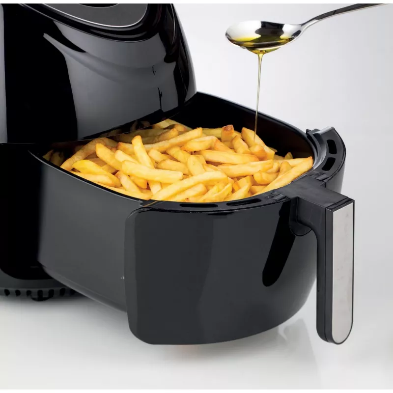 Ariete 4618 Airy Fryer XXL - Air Fryer - Fry 2.5 kg of French Fries - 7 Liters - Cooking Without Oil and Fat - 1800 Watt - Black