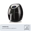 Ariete 4618 Airy Fryer XXL - Air Fryer - Fry 2.5 kg of French Fries - 7 Liters - Cooking Without Oil and Fat - 1800 Watt - Black