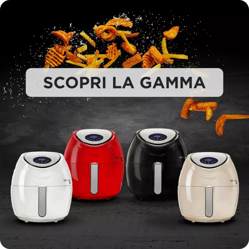 Ariete 4618 Airy Fryer XXL - Air Fryer - Fry 2.5 kg of French Fries - 7 Liters - Cooking Without Oil and Fat - 1800 Watt - Black