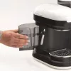 Ariete 1318 Moderna Espresso Machine with Integrated Coffee Grinder, For Coffee Beans and Ground Coffee, Milk Frothing Cappuccino Maker, 1 and 2 Cup Filter, 1080 W, 800 cc, White