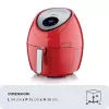 Ariete 4618 Airy Fryer XXL - Air Fryer - Fry 2.5 kg of French Fries - 7Liters - Cooking Without Oil and Fat - 1800 Watt - Red