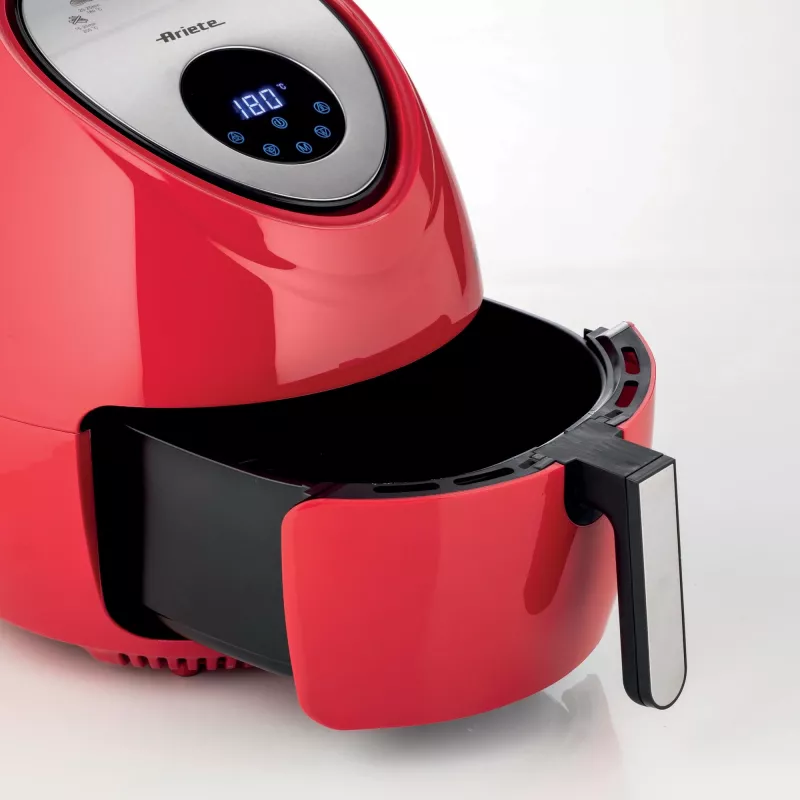 Ariete 4618 Airy Fryer XXL - Air Fryer - Fry 2.5 kg of French Fries - 7Liters - Cooking Without Oil and Fat - 1800 Watt - Red