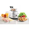 Ariete 149 Modern white toaster with tongs for 2 slices of bread, sandwich or toast - 6 browning levels - Defrosting - Modern line - White