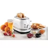 Ariete 149 Modern white toaster with tongs for 2 slices of bread, sandwich or toast - 6 browning levels - Defrosting - Modern line - White