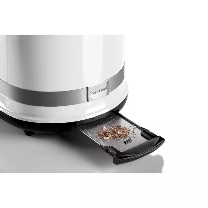 Ariete 149 Modern white toaster with tongs for 2 slices of bread, sandwich or toast - 6 browning levels - Defrosting - Modern line - White