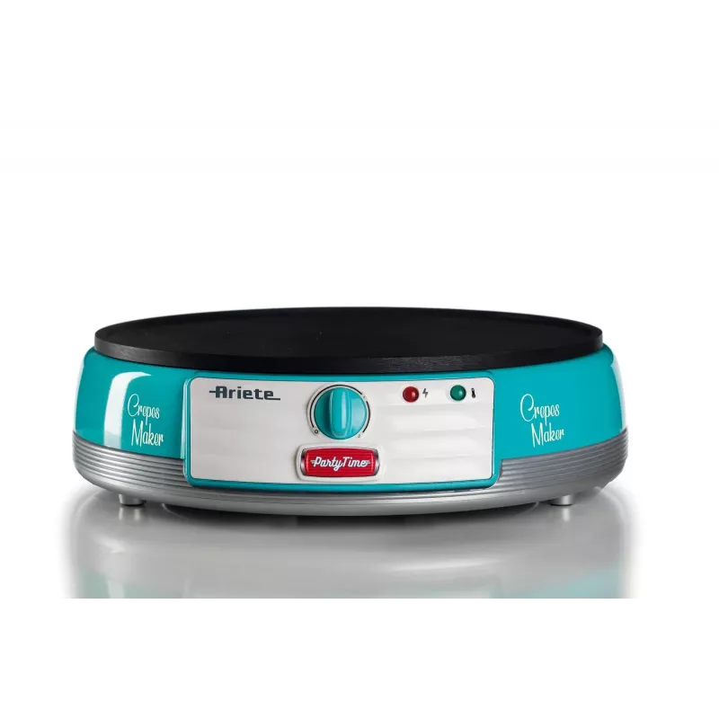 Ariete Maker Electric Plate for Crepes, 1000 W, Non-Stick, Blue