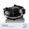 Ariete 917 Pizza Oven - Pizza in 4 minutes - Refractory stone plate with non-stick treatment - Max temperature 400 ° - 1200 Watt - Timer 30 '- Black
