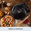 Ariete 917 Pizza Oven - Pizza in 4 minutes - Refractory stone plate with non-stick treatment - Max temperature 400 ° - 1200 Watt - Timer 30 '- Black