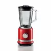 Ariete Moderna Red Blender with glass cup, Tabletop blender, 1.5 L, Pulse function, Ice crushing, 1000 W, Red