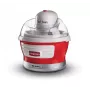 Ariete 643 Ice Cream Maker Party Time, Ice cream making machine, 12W, 1.5 L capacity, Removable basket with double insulation, Preparation time 30 minutes, Lid for adding ingredients, Red