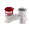 Ariete 643 Ice Cream Maker Party Time, Ice cream making machine, 12W, 1.5 L capacity, Removable basket with double insulation, Preparation time 30 minutes, Lid for adding ingredients, Red