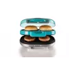 Ariete 205 Hamburger Maker Party Time, Hamburger making machine, 1200 W, Double non-stick plates, 2 compartments, Easy to clean, blue