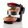 Ariete 927 Pizzeria , Double pizza oven, 2 pizzas in 4 minutes, 2300 W, 2 refractory stones, 2 thermostats, Diameter 32 cm, 5 cooking levels, 2 stainless steel paddles, Red