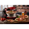 Ariete 927 Pizzeria , Double pizza oven, 2 pizzas in 4 minutes, 2300 W, 2 refractory stones, 2 thermostats, Diameter 32 cm, 5 cooking levels, 2 stainless steel paddles, Red