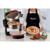 Ariete 927 Pizzeria , Double pizza oven, 2 pizzas in 4 minutes, 2300 W, 2 refractory stones, 2 thermostats, Diameter 32 cm, 5 cooking levels, 2 stainless steel paddles, Red
