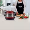 Ariete 927 Pizzeria , Double pizza oven, 2 pizzas in 4 minutes, 2300 W, 2 refractory stones, 2 thermostats, Diameter 32 cm, 5 cooking levels, 2 stainless steel paddles, Red