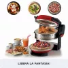 Ariete 927 Pizzeria , Double pizza oven, 2 pizzas in 4 minutes, 2300 W, 2 refractory stones, 2 thermostats, Diameter 32 cm, 5 cooking levels, 2 stainless steel paddles, Red