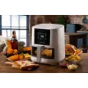 Ariete 4626 Airy Fryer 6L, Air Fryer, 1300 W, 6L Capacity, 2.5kg Cooking Capacity, 8 Preset Programs, Temperature up to 200°, Transparent Basket for Cooking Control, Black