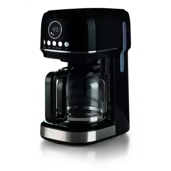 Ariete 1396 Moderna Filter coffee machine, American coffee, 15-cup capacity, Heating base, LCD display, Removable and washable filters, Black