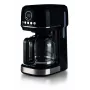 Ariete 1396 Moderna Filter coffee machine, American coffee, 15-cup capacity, Heating base, LCD display, Removable and washable filters, Black
