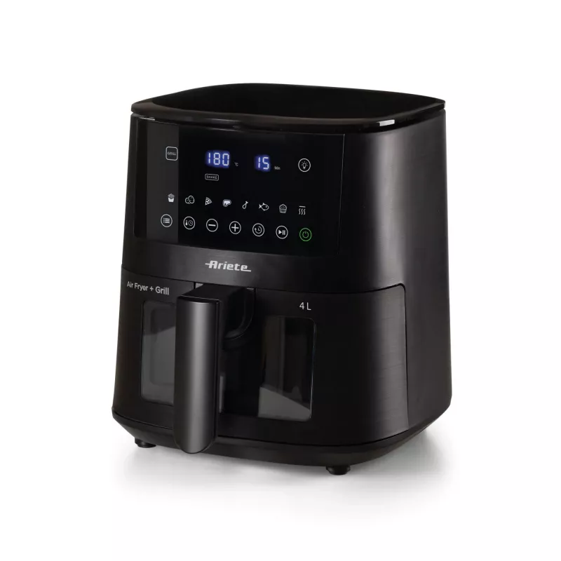 Ariete 4633, Air fryer 4L, 1400W, Capacity 4L, 9 programs, Shake and Grill Function, Temperature up to 200°C, Black