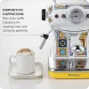 Ariete 1389 Positano coffee machine, 850W, Tank capacity 0.9L, 1 or 2 cups filter, Drip tray, Milk frother