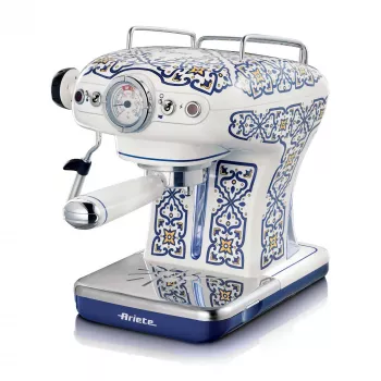 Ariete 1389 Capri coffee machine, 850W, Tank capacity 0.9L, 1 or 2 cups filter, Drip tray, Milk frother