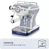 Ariete 1389 Capri coffee machine, 850W, Tank capacity 0.9L, 1 or 2 cups filter, Drip tray, Milk frother