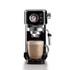 Ariete 1381 Coffee machine with pressure gauge, compatible with ground coffee and ESE pods, 1300 W, 1.1 L capacity, 15 bar pressure, ½ cup filter, Cappuccino device, Black