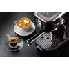 Ariete 1381 Coffee machine with pressure gauge, compatible with ground coffee and ESE pods, 1300 W, 1.1 L capacity, 15 bar pressure, ½ cup filter, Cappuccino device, Black