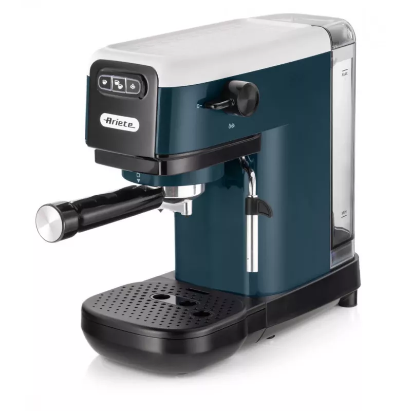Ariete 1399 Espresso coffee machine, For powder and ESE pods, 1300 W, 1.1L capacity, 15 bar pressure, 1, 2 cups and ESE pod filter, Cappuccino, White