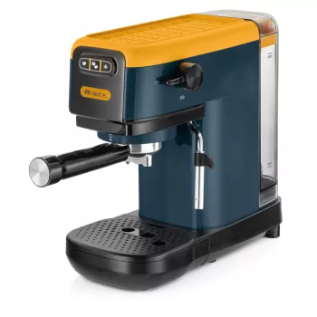 Ariete 1399 Espresso coffee machine, For powder and ESE pods, 1300 W, 1.1L capacity, 15 bar pressure, 1, 2 cups and ESE pod filter, Cappuccino, Yellow