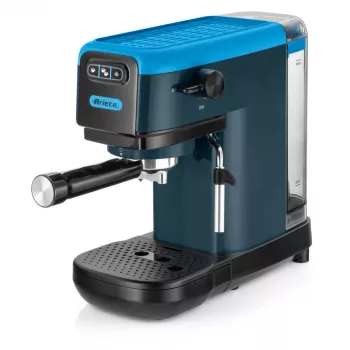 Ariete 1399 Espresso coffee machine, For powder and ESE pods, 1300 W, 1.1L capacity, 15 bar pressure, 1, 2 cups and ESE pod filter, Cappuccino, Blue