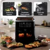Ariete 4636 Air fryer with steam function + Grill, 1700W, Dehydrating function, 10 cooking functions, Transparent basket, Timer, Black