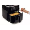 Ariete 4636 Air fryer with steam function + Grill, 1700W, Dehydrating function, 10 cooking functions, Transparent basket, Timer, Black