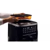 Ariete 4636 Air fryer with steam function + Grill, 1700W, Dehydrating function, 10 cooking functions, Transparent basket, Timer, Black