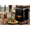 Ariete 4636 Air fryer with steam function + Grill, 1700W, Dehydrating function, 10 cooking functions, Transparent basket, Timer, Black