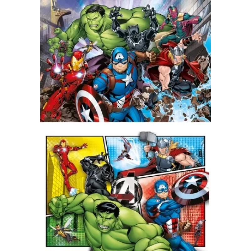 Clementoni Puzzle 2x60 pcs, The Avengers (21605)