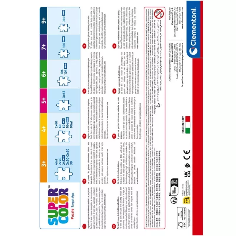 Clementoni Supercolor 21744 puzzle Jigsaw puzzle 300 pc(s) Cartoons