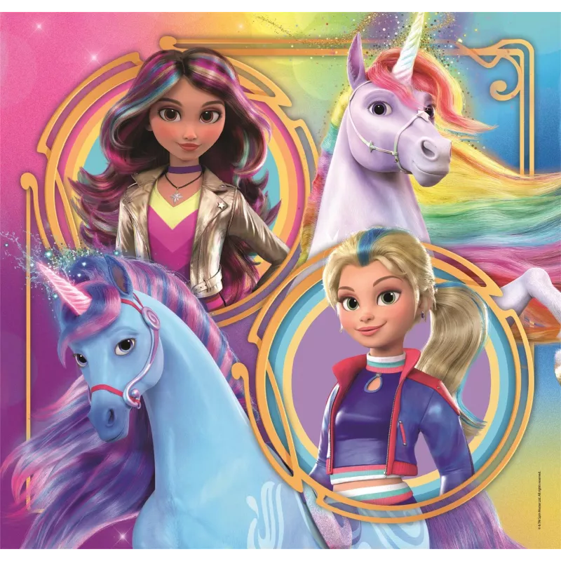 Clementoni 3x48 pcs Puzzles Unicorn Academy, 5 yr(s)