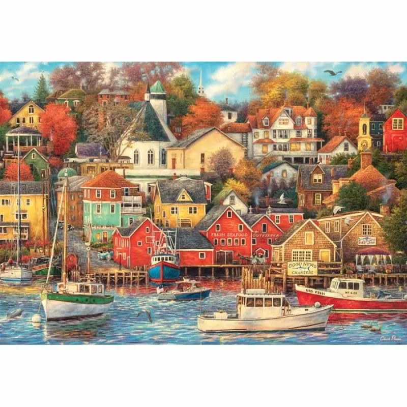 Clementoni High Quality Collection Good Times Harbor Jigsaw puzzle 1500 pc(s) Art