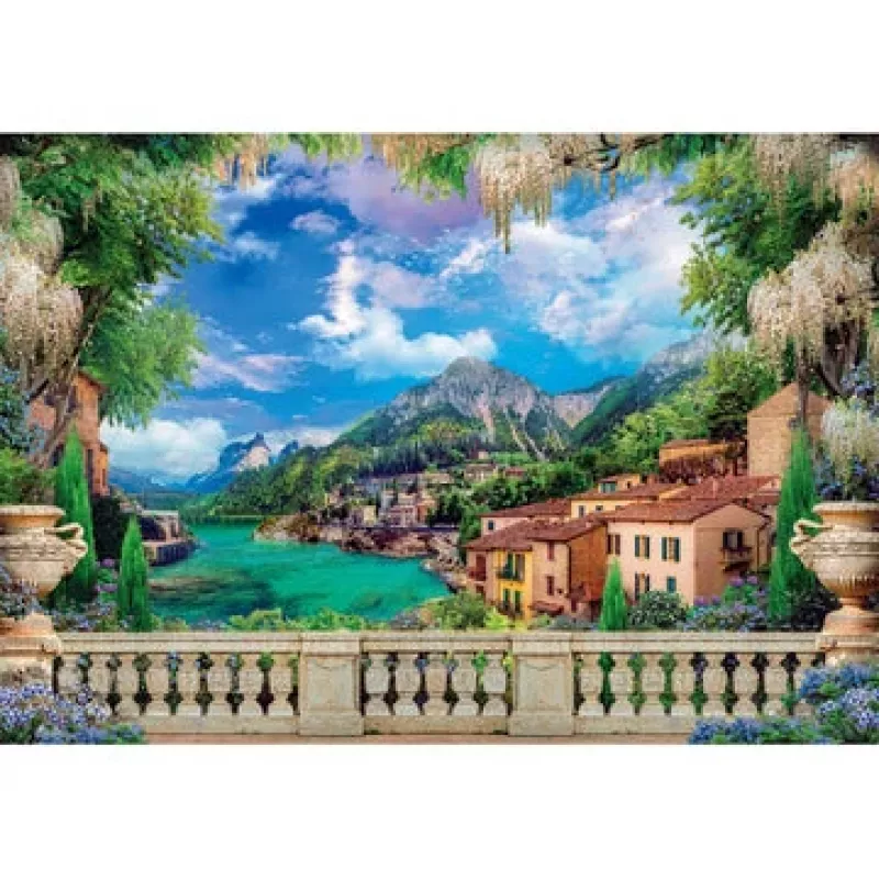 Clementoni Lush terrace on lake Jigsaw puzzle 3000 pc(s) Fauna