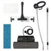 Polti Moppy Black Premium Steam mop 0.7 L 1500 W Aluminium, Black